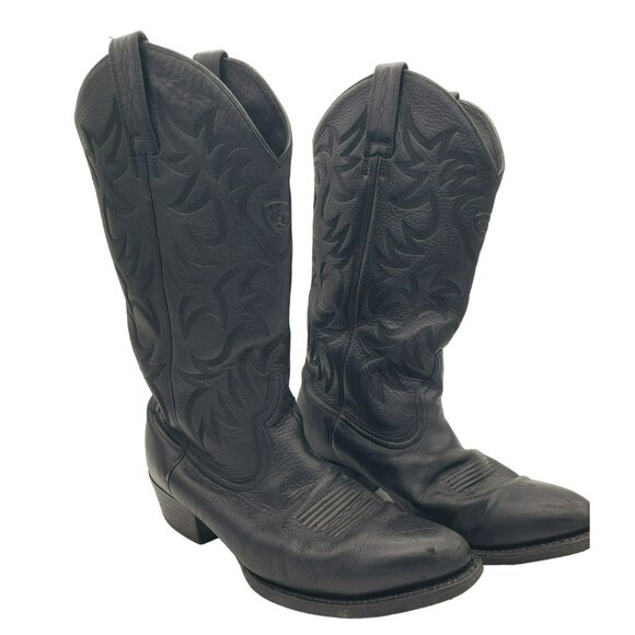 Ariat Heritage Western Cowboy Boots Mens 9.5 EE Black 10002218 34770 Need Insole main image 7
